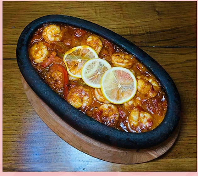طاجن روبيان بحري (كبير)